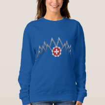 Shirt Alps Raglan, Zwitserland, voor vrouwen