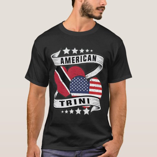 Shirt Amerikaanse vlag Trinidad (Voorkant)