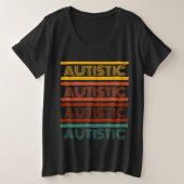 Shirt Autistic Retro Style (Design voorkant)