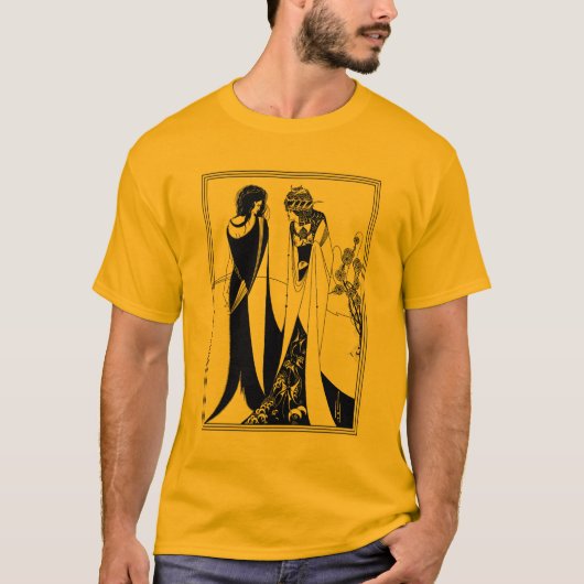 Shirt: Beardsley Illustration - John en Salomé T-shirt (Voorkant)