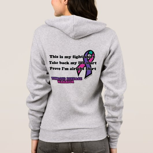 Shirt bestrijden... schildklierziekte (Achterkant)