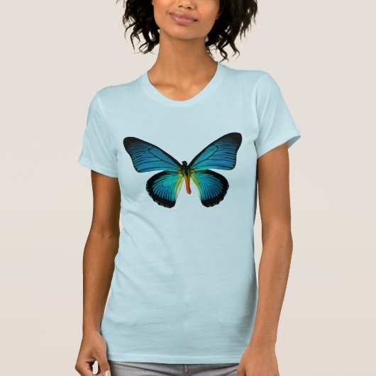 Shirt blauwe vlinder (Voorkant)