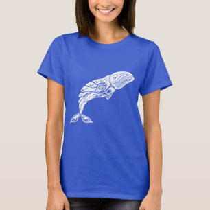 Shirt blauwe walvis