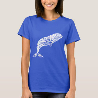 Shirt blauwe walvis