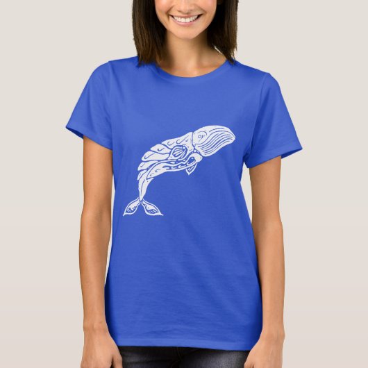 Shirt blauwe walvis (Voorkant)