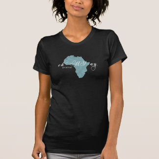 Shirt Blue van het Ethiopische Amharic "Mama"