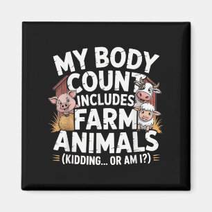 Shirt boer Meme ongepast Boerderij Ani Magneet