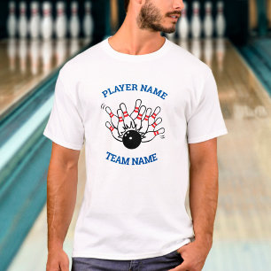 Shirt Bowling Team — Strike Logo & Player-naam