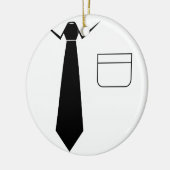 Shirt en Stropdas Keramisch Ornament (Links)