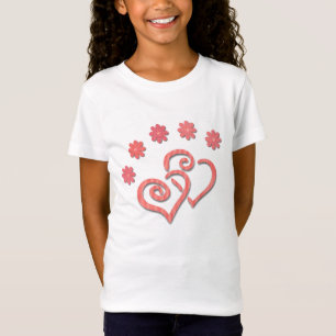 Shirt fancy harten en bloemen