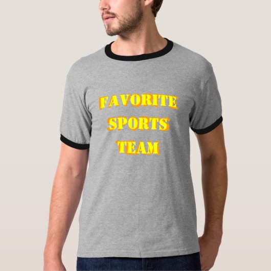 Shirt Favoriet sportteam (Voorkant)