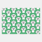 Shirt football in witte papierbladen inpakpapier vel (Voorkant 2)
