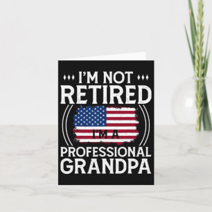 Shirt For Men Funny Fathers Day Retired Grandpa Kaart
