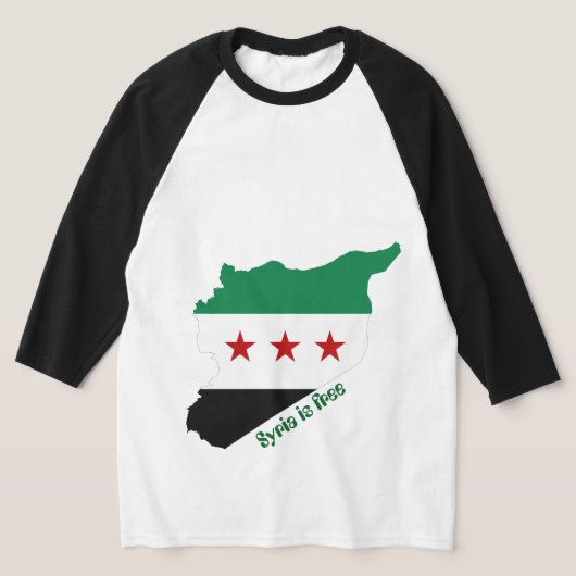 shirt - Free Syria kaart (Laagn)
