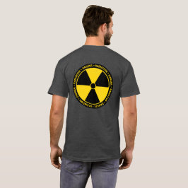 Shirt geel stralingssymbool (backprint)