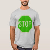 Shirt Groen stopteken (Voorkant)