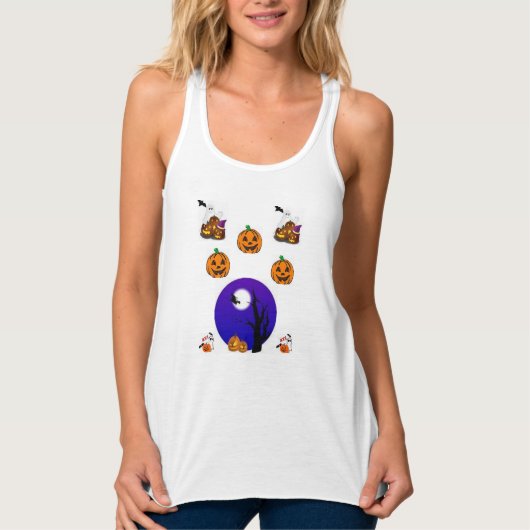 shirt halloween tanktop womenen (Voorkant)