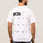 Shirt handafdrukgeheugen | schooljaar | afstuderen (Achterkant)