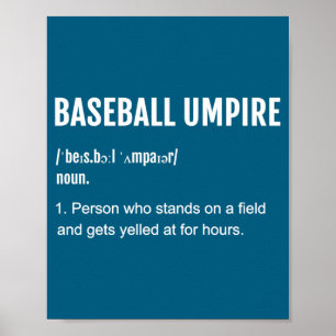 Shirt Honkbal Scheidsrechter Definitie 2 Poster