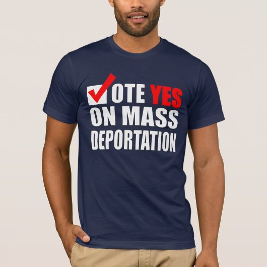Shirt illegale immigranten (Voorkant)