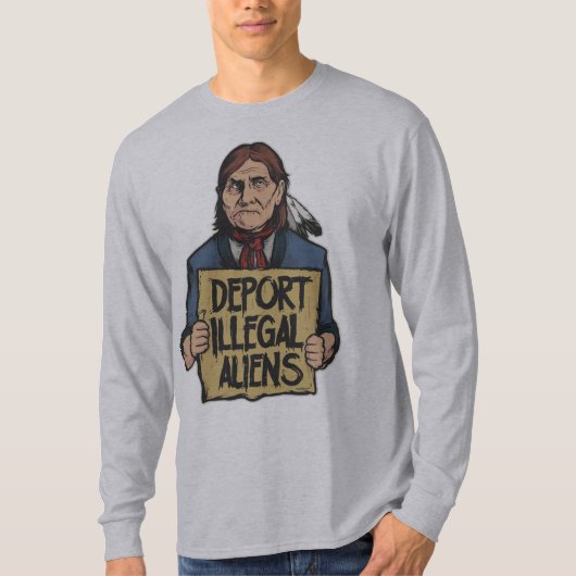 Shirt illegale vreemdelingen uitzetten (Voorkant)