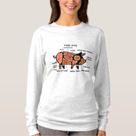 shirt legt varkens uit