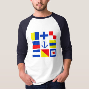 Shirt maritieme vlaggen - kies stijl en kleur