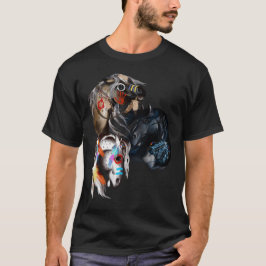 Shirt met drie paarden