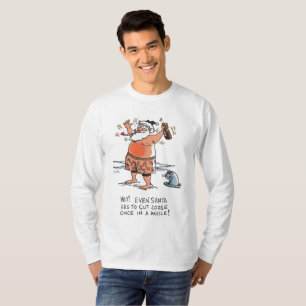 shirt met drink Santa Long-hoes