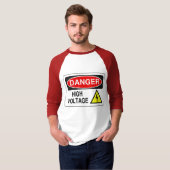 Shirt met hogedrukspanning-Raglan stijl 3/4 (Voorkant volledig)