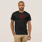 Shirt met ingespoten hart (Voorkant volledig)