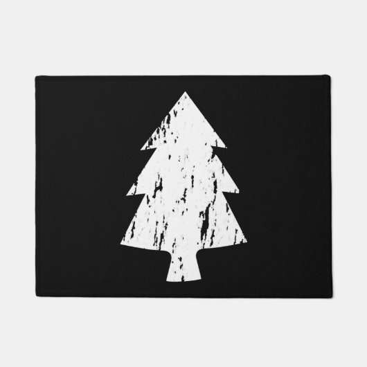 Shirt met kerstbomen deurmat (Voorkant)