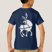 Shirt met kerstgereden Kind voor rendieren (Achterkant)