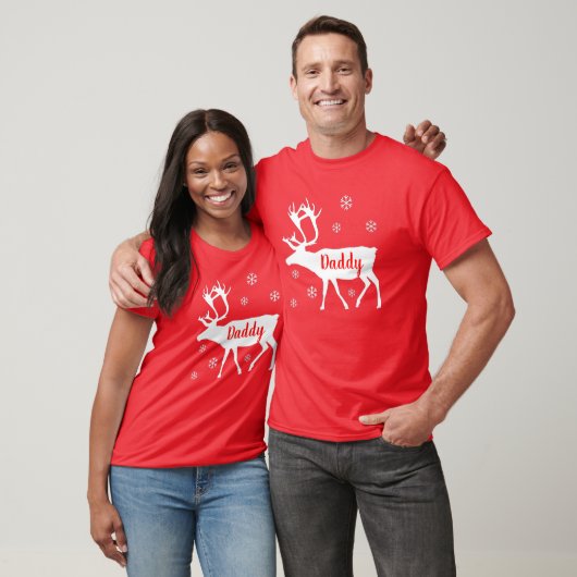 Shirt met kerstmis van rendierpappie (Unisex)