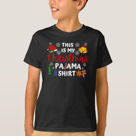 Shirt met kerstpajama (Voorkant)