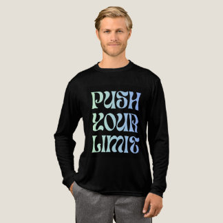 shirt met lange mouwen push your limit