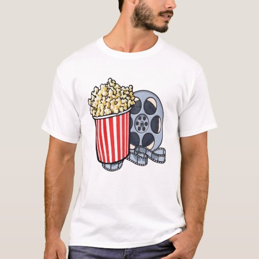 Shirt Movie Night, Popcorn (Voorkant)