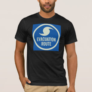 Shirt orkaanevacuatieroute