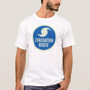 Shirt orkaanevacuatieroute