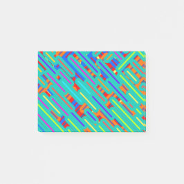 Shirt patroonuitgang - kleurrijke strepenpatronen post-it® notes