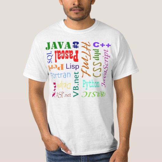 Shirt Programmeertaal (Voorkant)