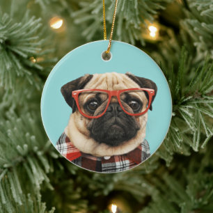Shirt Pug Keramisch Ornament
