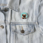 Shirt Pug Ronde Button 3,2 Cm (In situ)
