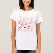 Shirt Rode harten (Voorkant)