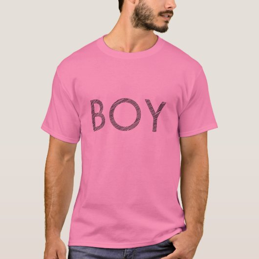 Shirt roze jongen (Voorkant)