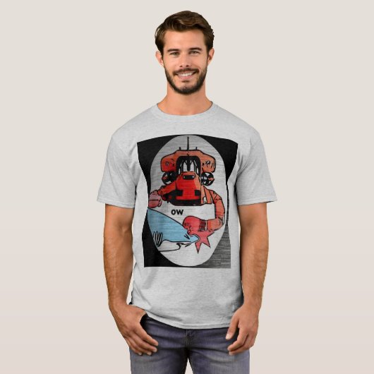 Shirt Shark Punch Robot (Voorkant volledig)