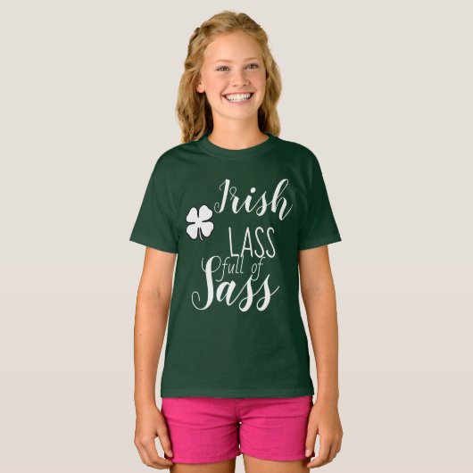 Shirt St. Patricks Lass (Voorkant volledig)
