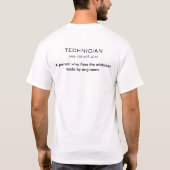 Shirt technicus (Achterkant)