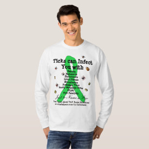 Shirt ter bewustmaking van de ziekte van Lyme en c