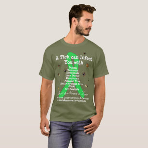 Shirt ter bewustmaking van de ziekte van Lyme en c